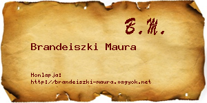 Brandeiszki Maura névjegykártya