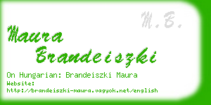 maura brandeiszki business card